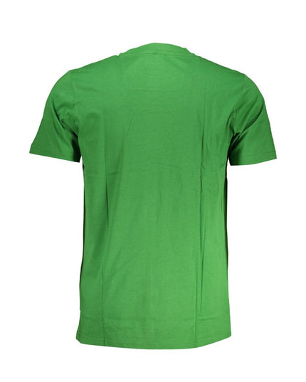 Cavalli Class Green Cotton T-Shirt