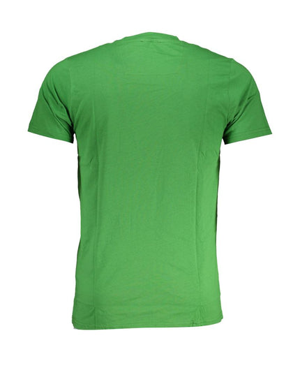 Cavalli Class Green Cotton T-Shirt