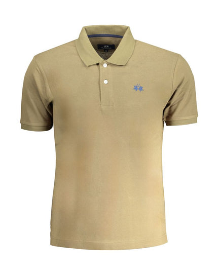 La Martina Green Cotton Polo Shirt