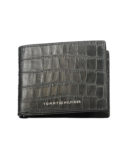 Tommy Hilfiger Black Leather Men Wallet
