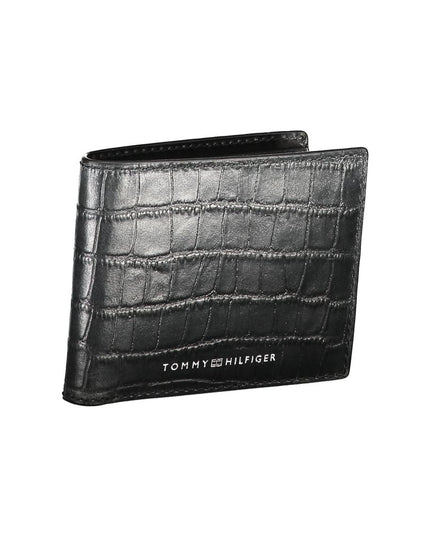 Tommy Hilfiger Black Leather Men Wallet