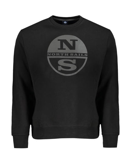 North Sails Black Cotton Men Sweater