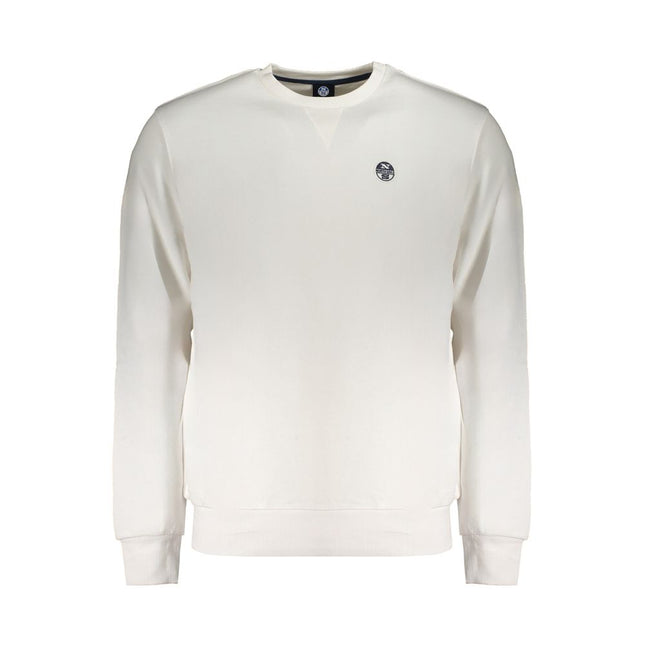 North Sails White Cotton Men Sweater