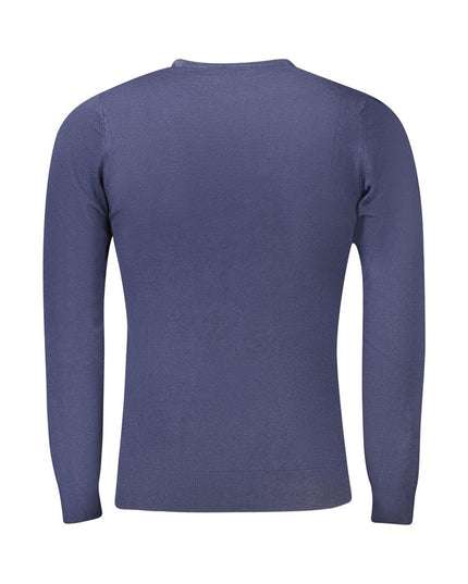 Cavalli Class Blue Viscose Men Sweater