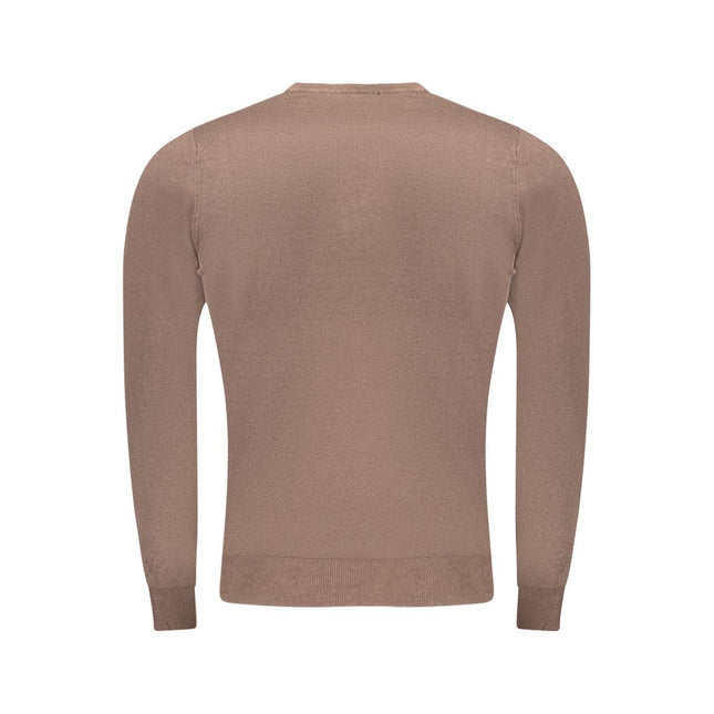 Cavalli Class Brown Viscose Men Sweater