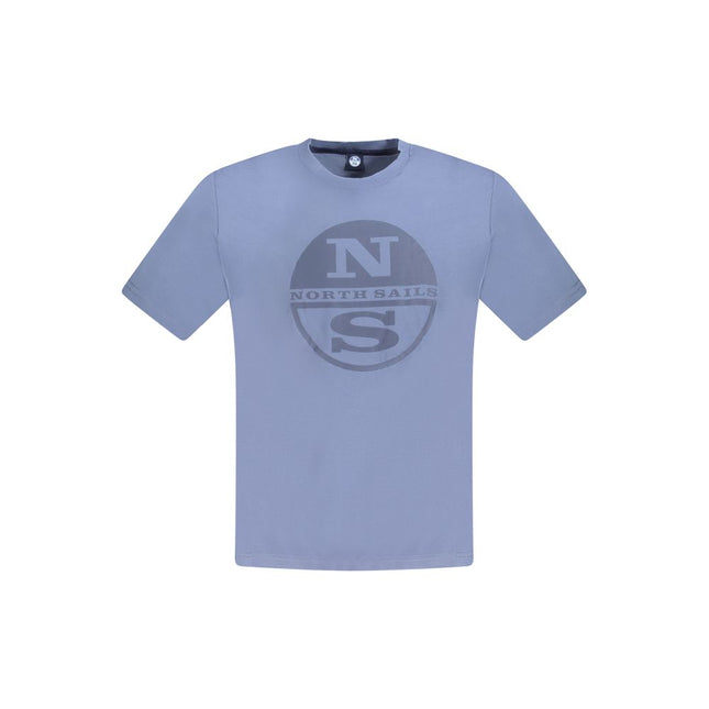 North Sails Blue Cotton Men T-Shirt
