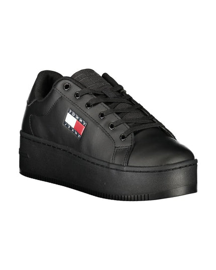 Tommy Hilfiger Black Polyethylene Women Sneaker