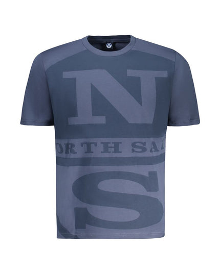 North Sails Blue Cotton Men T-Shirt