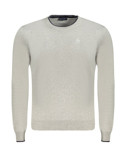 North Sails Brown Cotton Men Sweater