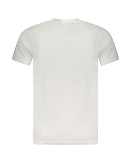 Cavalli Class White Cotton Men T-Shirt