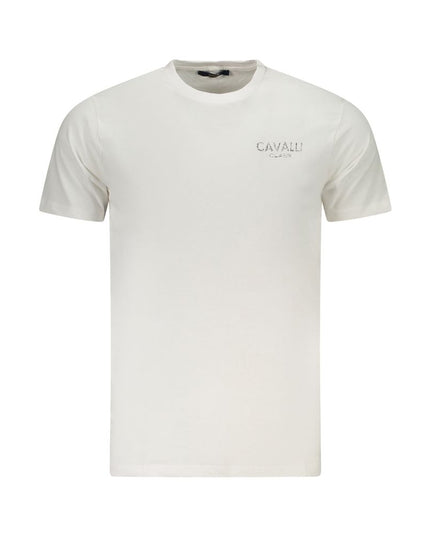 Cavalli Class White Cotton Men's T-Shirt