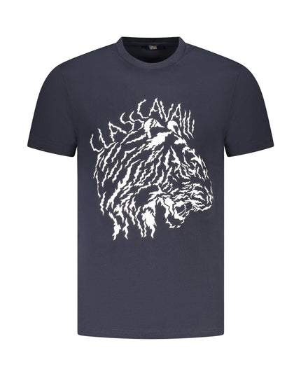 Cavalli Class Blue Cotton Men T-Shirt