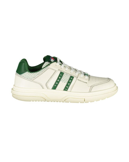 Tommy Hilfiger Green Leather Men Sneaker
