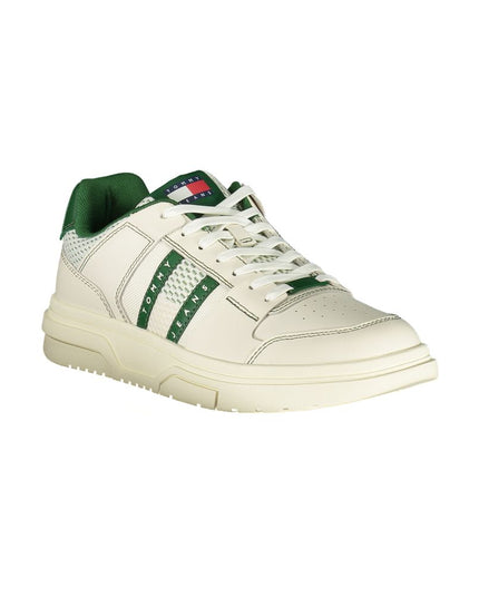 Tommy Hilfiger Green Leather Men Sneaker