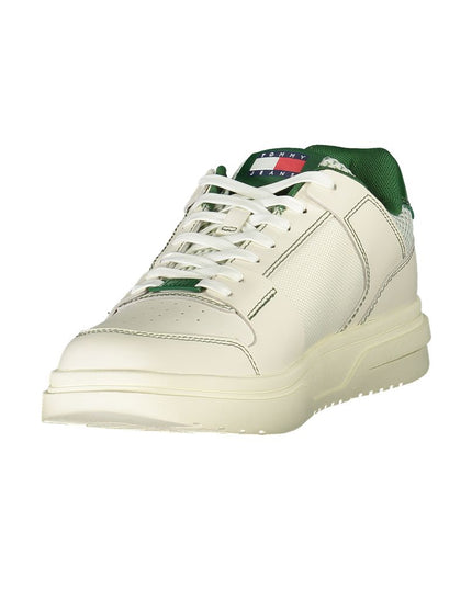 Tommy Hilfiger Green Leather Men Sneaker