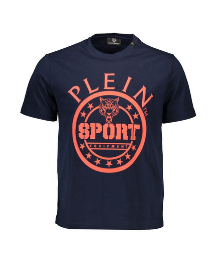 Plein Sport Blue Cotton Men T-Shirt