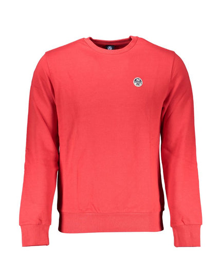 North Sails Red Cotton Men Sweater