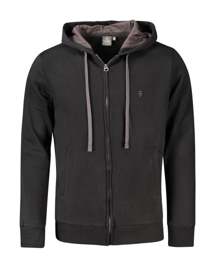 Coveri Moving Black Cotton Men Sweater