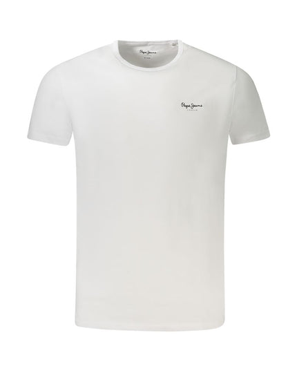 Pepe Jeans White Cotton Men T-Shirt