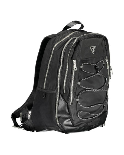 Guess Jeans Black Polyamide Men Backpack
