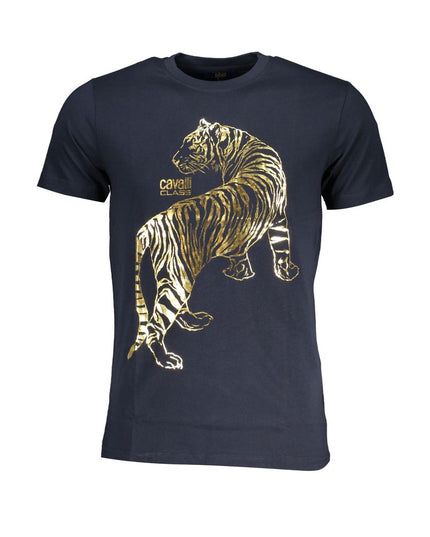 Cavalli Class Blue Cotton T-Shirt