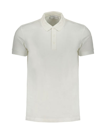 Calvin Klein Bianco Cotton Men Polo