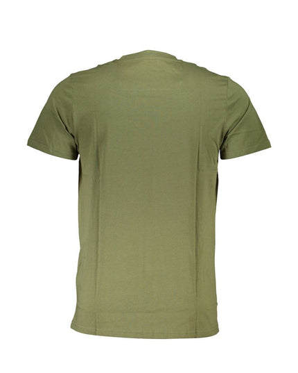 Cavalli Class Green Cotton Men T-Shirt