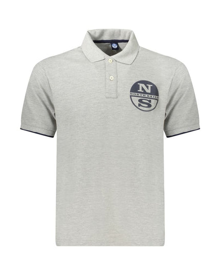 North Sails Brown Cotton Men Polo Shirt