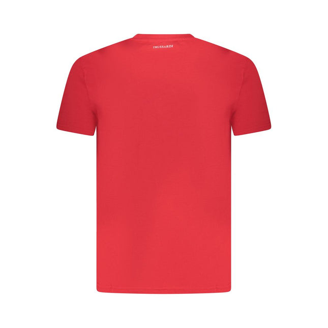 Trussardi Red Cotton Men T-Shirt
