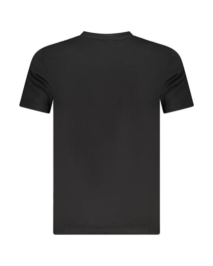 Cavalli Class Black Cotton Men T-Shirt