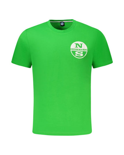 North Sails Green Cotton Men T-Shirt