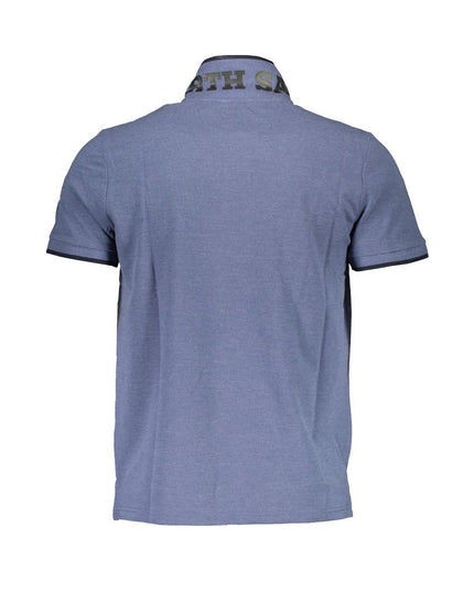 North Sails Blue Cotton Men Polo Shirt