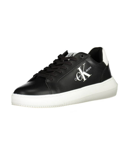 Calvin Klein Sleek Black Lace-Up Sports Sneakers