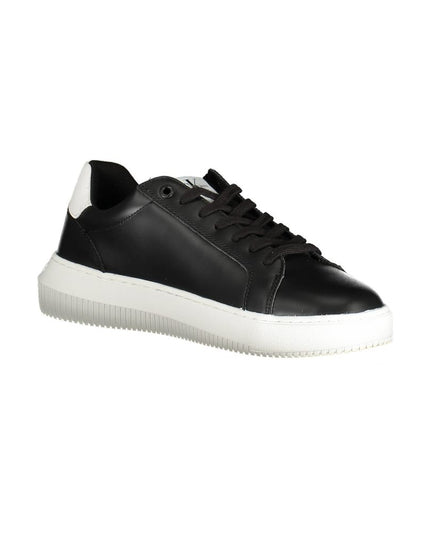 Calvin Klein Sleek Black Lace-Up Sports Sneakers