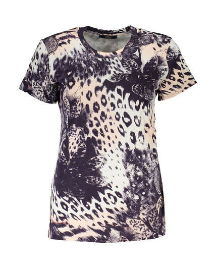 Cavalli Class Pink Cotton Women T-Shirt
