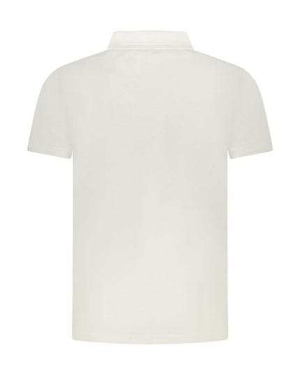 Cavalli Class White Cotton Men Polo Shirt