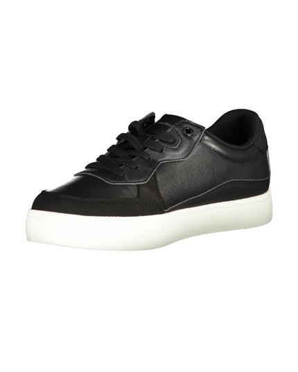 Calvin Klein Sleek Black Sports Sneakers with Contrast Details