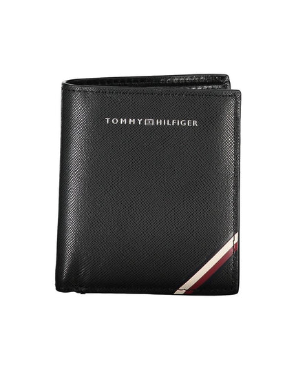 Tommy Hilfiger Black Leather Men Wallet