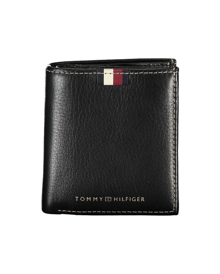 Tommy Hilfiger Black Leather Men Wallet