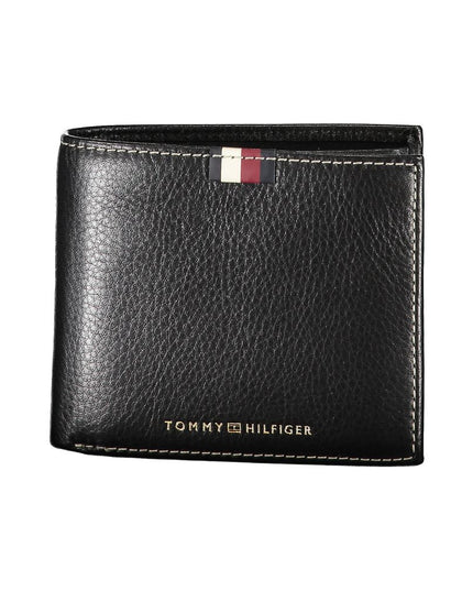 Tommy Hilfiger Black Leather Men Wallet