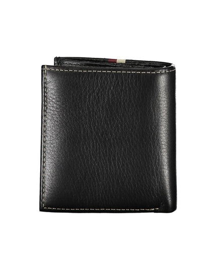 Tommy Hilfiger Black Leather Men Wallet