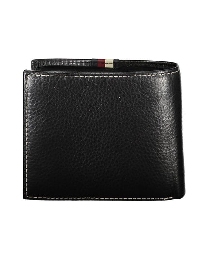 Tommy Hilfiger Black Leather Men Wallet