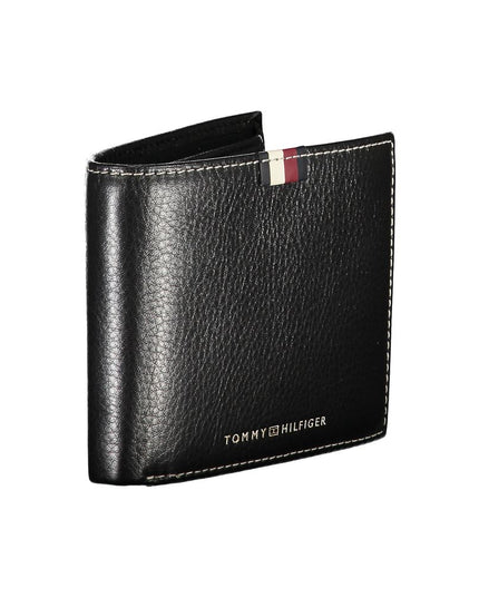 Tommy Hilfiger Black Leather Men Wallet