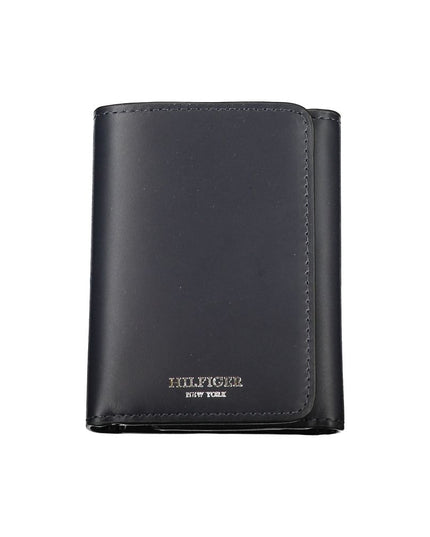 Tommy Hilfiger Elegant Blue Leather Wallet for Men