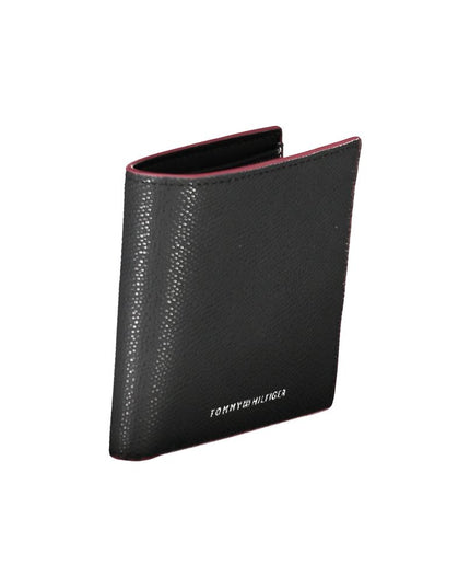 Tommy Hilfiger Elegant Black Leather Wallet