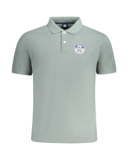 North Sails Green Cotton Men Polo Shirt