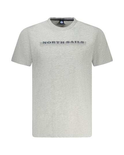 North Sails Brown Cotton Men T-Shirt