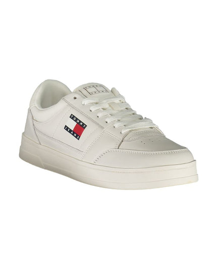 Tommy Hilfiger White Leather Men Sneaker