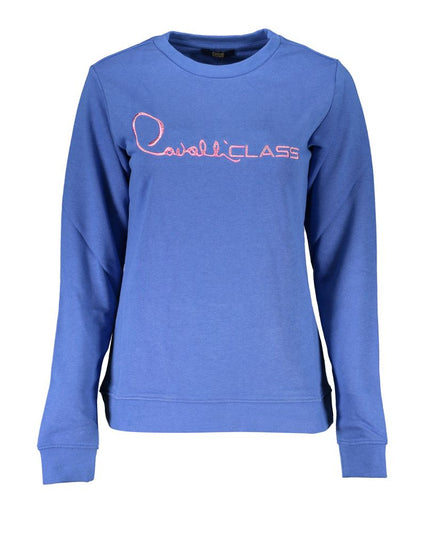 Cavalli Class Blue Cotton Women Sweater