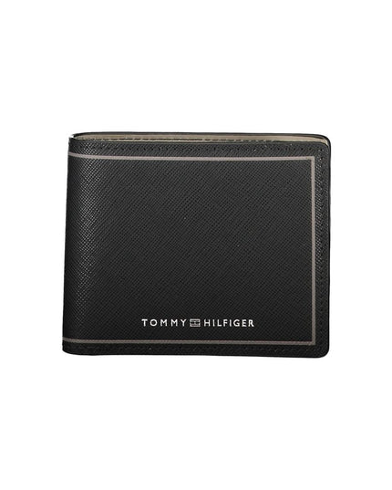 Tommy Hilfiger Black Leather Double Card Wallet